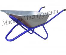 Тачка 110 л. строительная (синяя) (без колес / одноколесная)