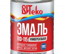 Эмаль синяя ПФ 115 ВИТЕКО 0,8 кг.