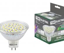 Лампа светодиодная MR16-3 Вт-220 В -4000 К–GU 5,3 SMD TDM (SQ0340-0021)