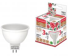 Лампа светодиодная MR16-3 Вт-230 В-3000 К–GU5,3 Народная (SQ0340-0126)