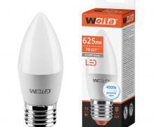 Лампа LED WOLTA C37 7.5Вт 625лм Е27 4000К