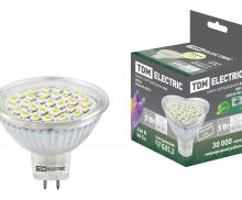 Лампа светодиодная MR16-5 Вт-220 В -3000 К–GU 5,3 SMD TDM (SQ0340-0023)